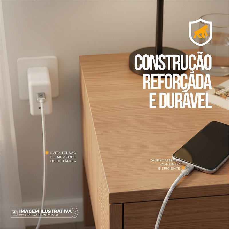 Cabo Symetric - Branco - Tipo C / Tipo C - 1,5M - Gshield - foto 6