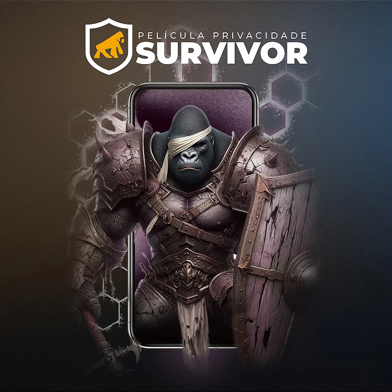 Película para iPhone 17 Pro Max - Privacidade com Aplicador - Survivor - Gshield