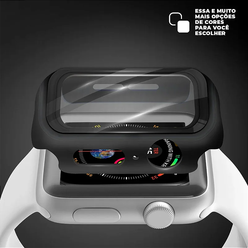 Case para Apple Watch 42MM (Series 10/11) - Armor - acompanha película integrada na case - Preta - Gshield
