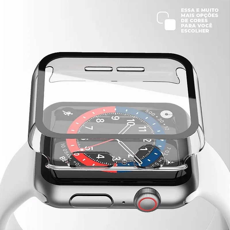 Case para Apple Watch 42MM (Series 10/11 ) - Armor - acompanha película integrada na case - Transparente - Gshield