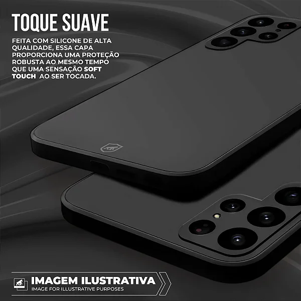 Capa para Motorola Moto G04s - Silicon Veloz - Preta - Gshield