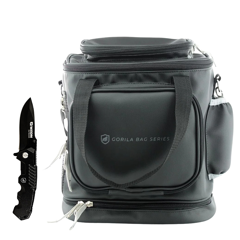 Kit Pro Adventure - Bolsa de Pesca Resistente + Faca Dobrável Tática - Gshield - foto 2
