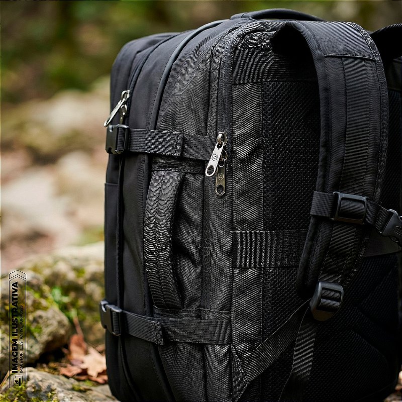 Mochila Mala de Mão Expansível para Viagem 38L com Compartimento Acolchoado para Notebook até 17'' Resistente à Água - Gshield - foto 10