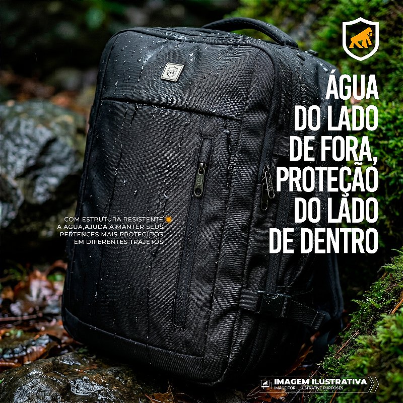 Mochila Mala de Mão para Viagem 38 Litros com Compartimento interno a Vácuo e Bomba de Sucção para Notebook até 17'' Expansível, Resistente à Água - Gshield - foto 6
