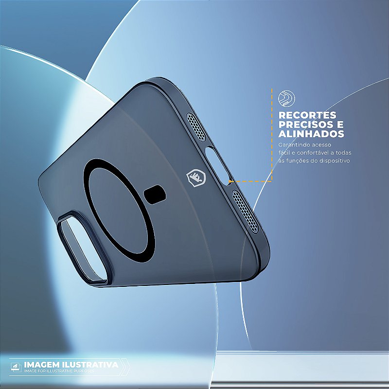 Capa para iPhone 16E - Crystal Slim Magsafe - NÃO AMARELA - Dark - Gshield