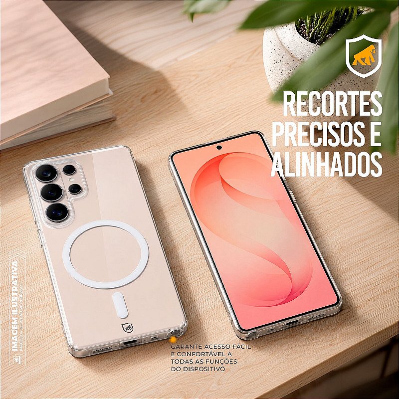 Capa para Samsung Galaxy S25 FE - Crystal Slim Magsafe - NÃO AMARELA - Transparente - Gshield