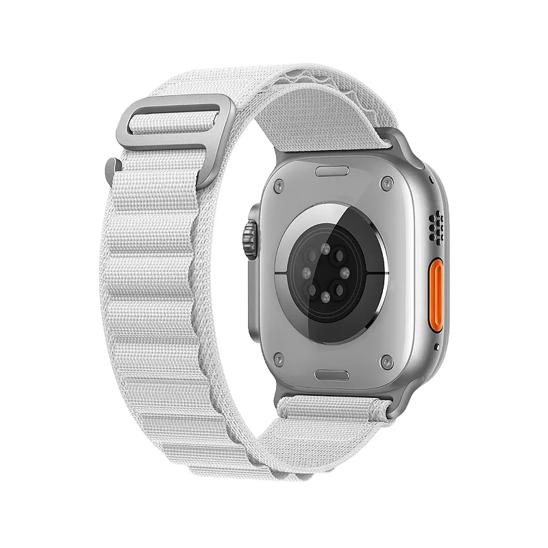 Pulseira Alpina Loop para Apple Watch 42 / 44 / 45 / 49 MM - Branca - Gshield