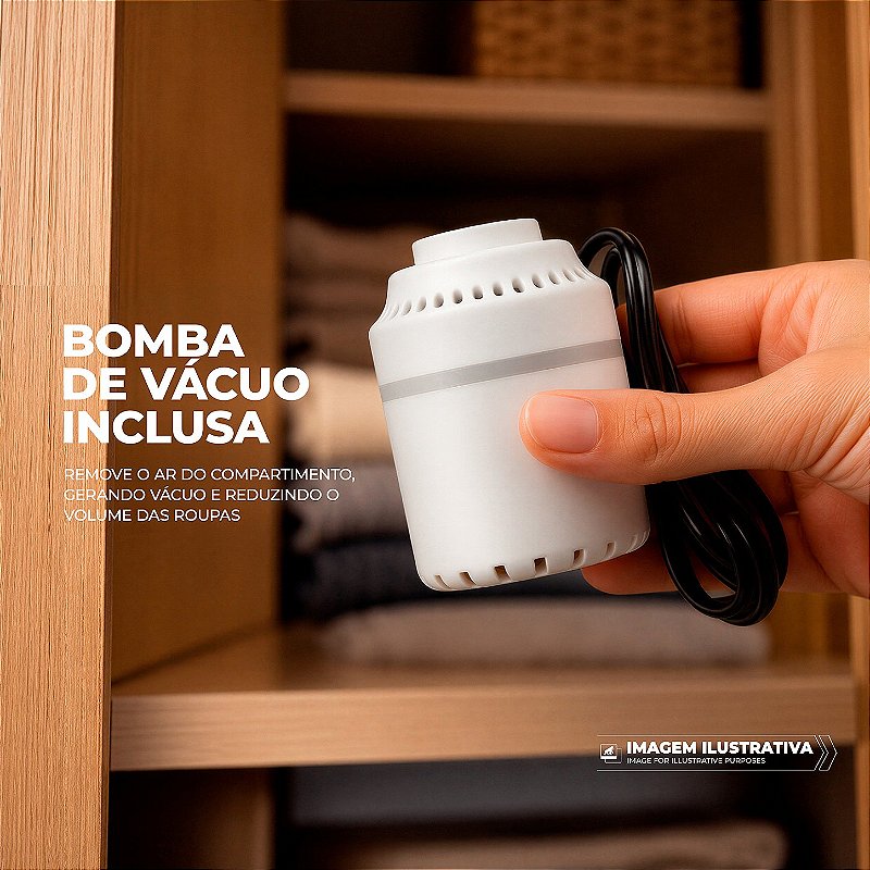 Mala de Viagem Média 24" Expansível 84L com Sistema de Sucção a Vácuo Integrado, Mini Bomba Automática, Alça Ajustável e Cadeado Padrão TSA - Survivor - Gshield - foto 10