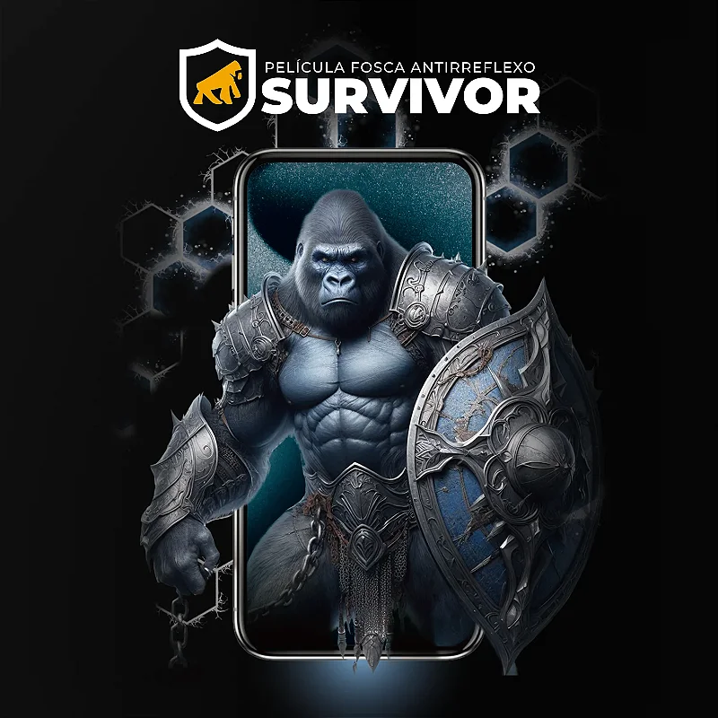 Película para iPhone 17 Pro - Fosca Antirreflexo com Aplicador - Survivor - Gshield