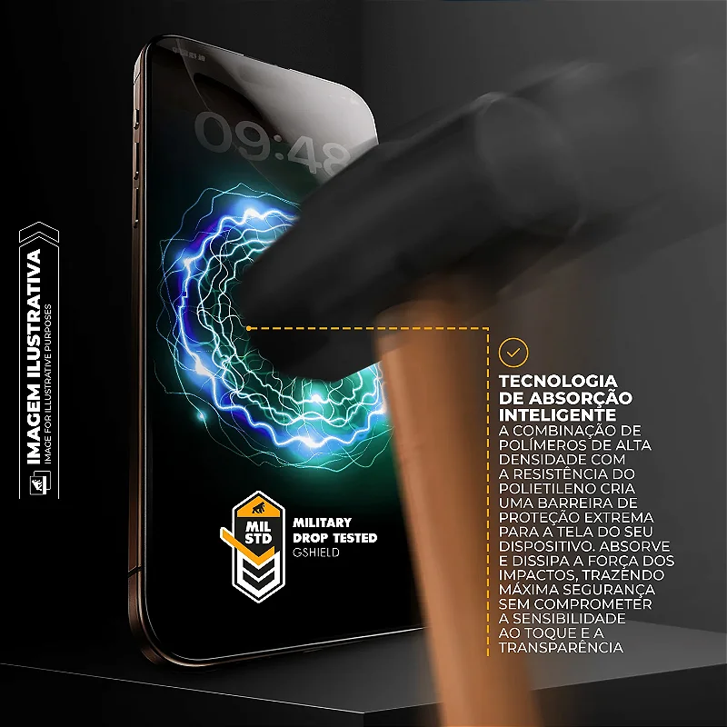Película para iPhone 17 Pro - Fosca Antirreflexo com Aplicador - Survivor - Gshield
