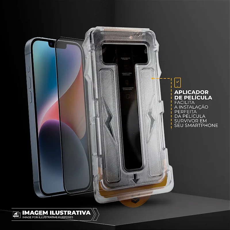 Película para iPhone 17 Pro - Fosca Antirreflexo com Aplicador - Survivor - Gshield