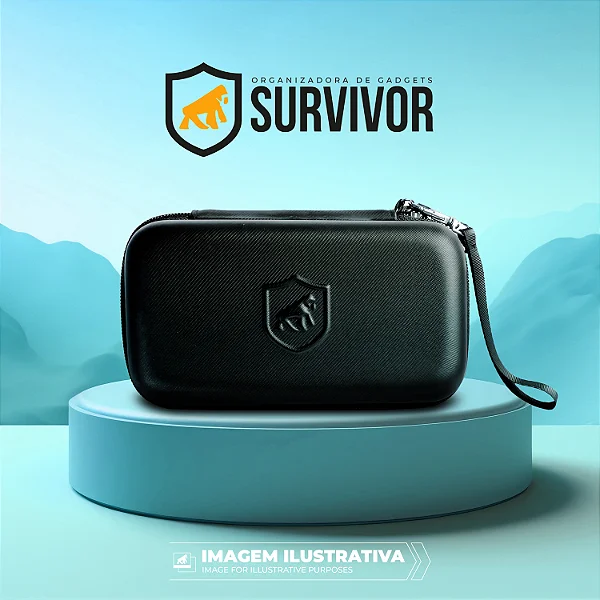 Kit Estojo Survivor Multiuso + Garrafa Antivazamento 500ml WaterShield - Gshield - foto 9