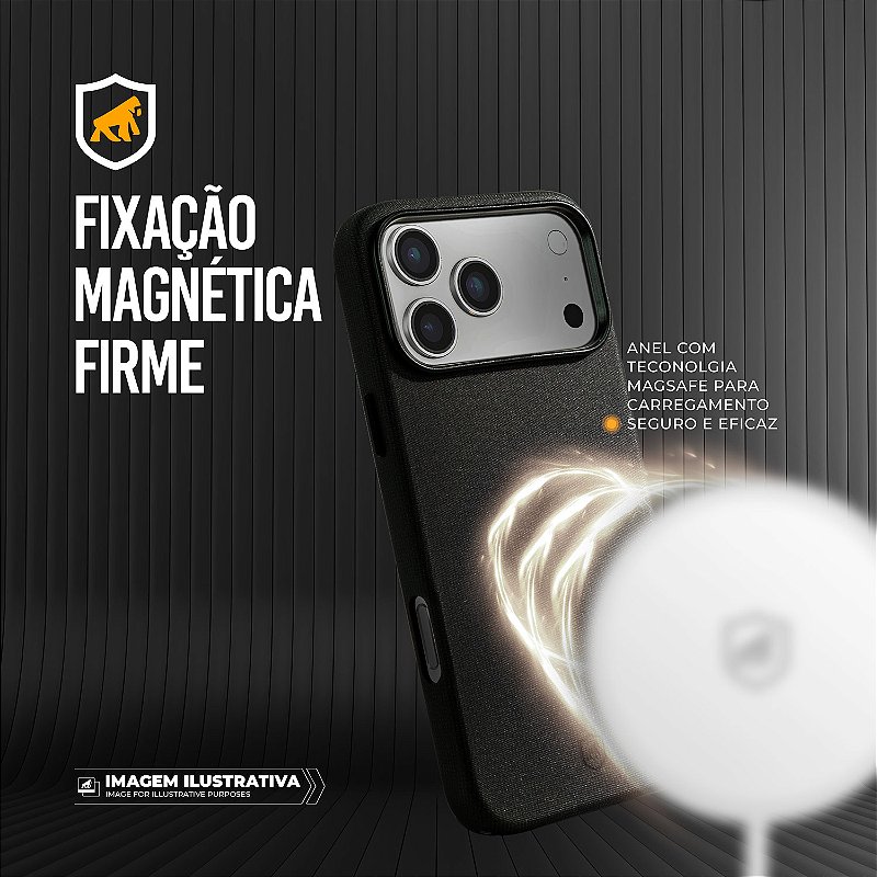 Capa para iPhone 17 Pro Max - Tech Woven - Preta - Gshield - foto 3