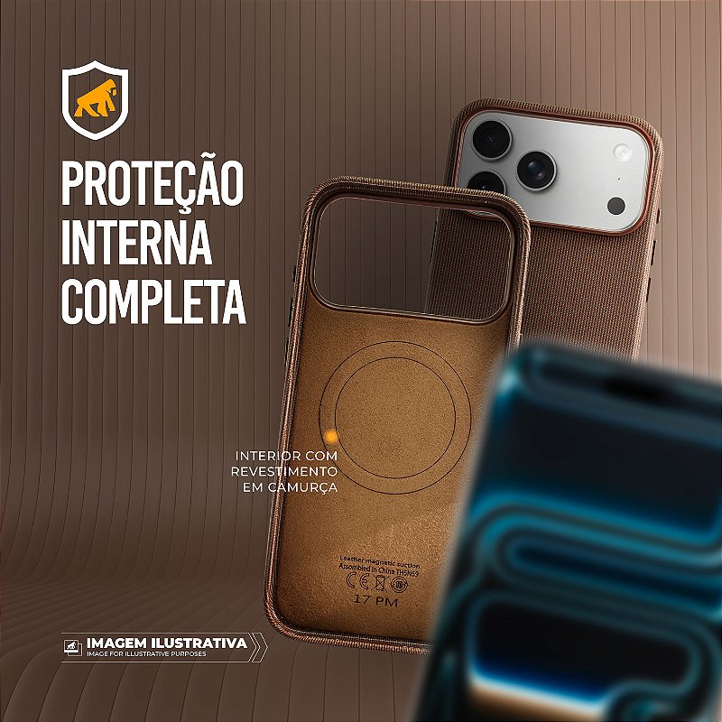 Capa para iPhone 17 Pro Max - Tech Woven - Marrom - Gshield - foto 5