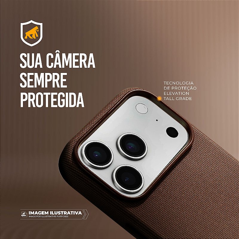 Capa para iPhone 17 Pro Max - Tech Woven - Marrom - Gshield - foto 4
