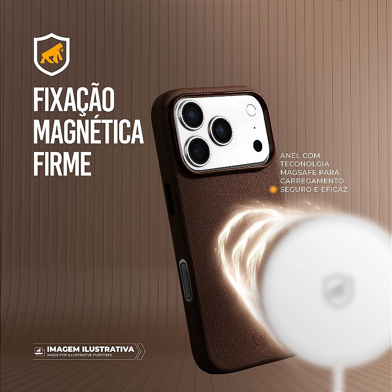 Capa para iPhone 17 Pro Max - Tech Woven - Marrom - Gshield - foto 3