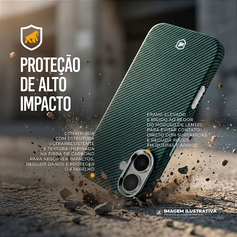 Capa para iPhone 17 Pro - Kevlar - Gshield
