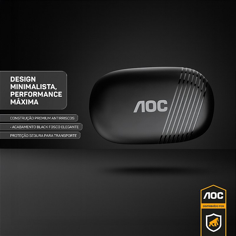 Fone de ouvido Earbuds Clip V5.4 - Preto - AOC - foto 6