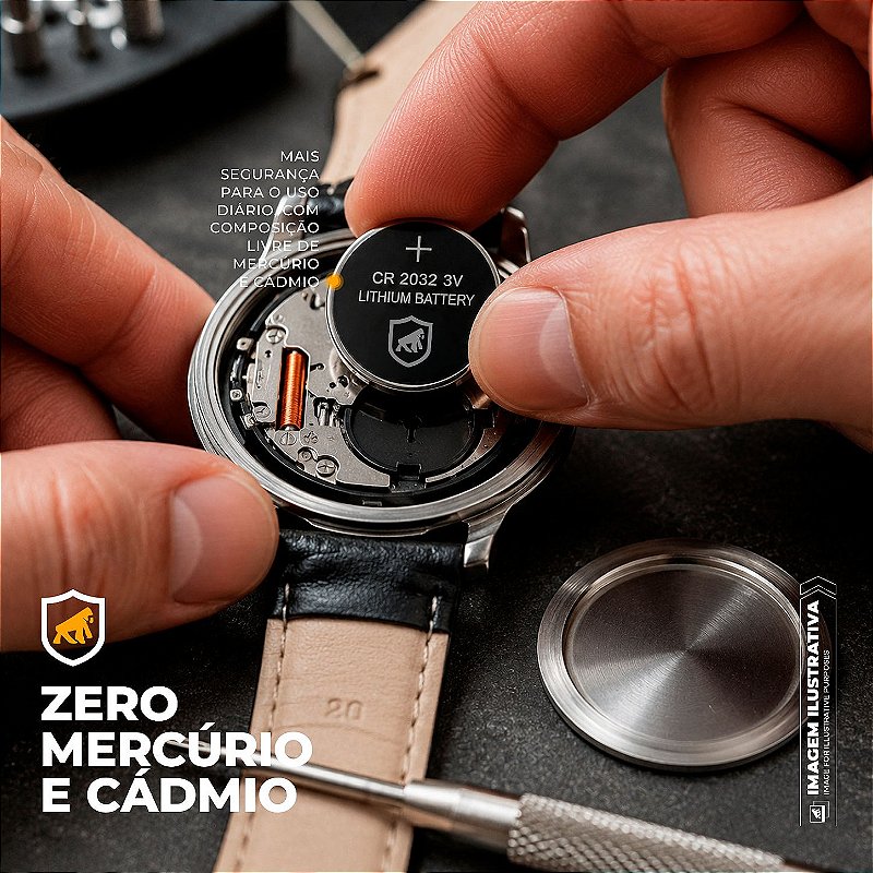 Bateria de Lítio Tipo Moeda CR2032 3V PowerFast - Cartela com 5 Pilhas - Gshield - foto 5