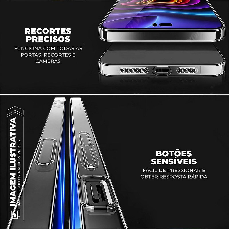 Kit Capa Crystal Slim para iPhone 13 Pro +  Ventosa - Branca - Gshield