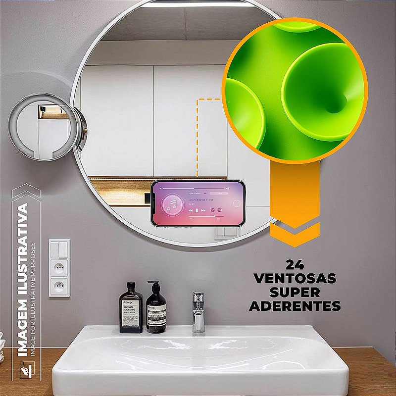 Kit Capa Crystal Slim para iPhone 14 Pro +  Ventosa - Verde - Gshield