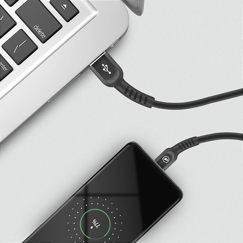 Cabo Dual Shock Tipo C / USB-A - Preto - 1,2m - Gshield