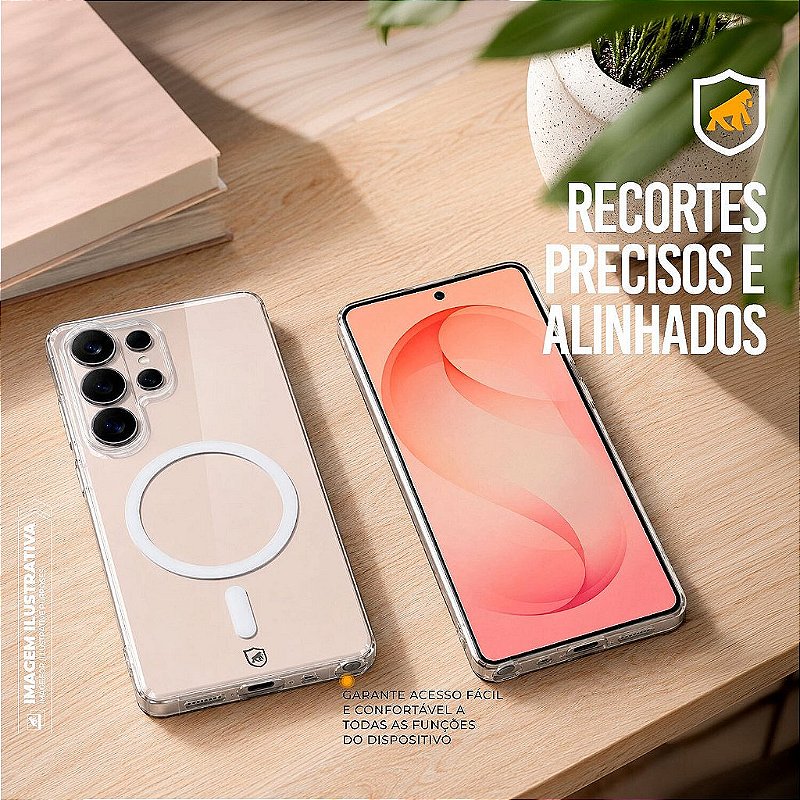 Capa para Samsung Galaxy A17 - Crystal Slim Magsafe - NÃO AMARELA - Transparente - Gshield - foto 4