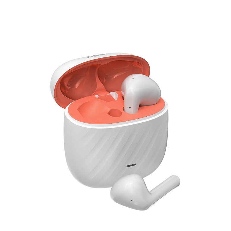 Fone de Ouvido Bluetooth TWS Sem Fio – Conexão Rápida, Áudio Imersivo, Case Carregador Portátil e Design Ergonômico - Branco - AOC - foto 2