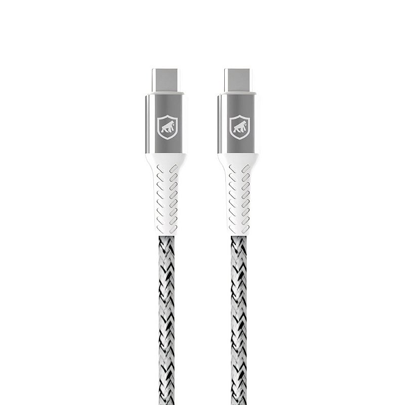 Cabo Nylon Kevlar Tipo C / Tipo C - 1,5M - Branco - Gshield