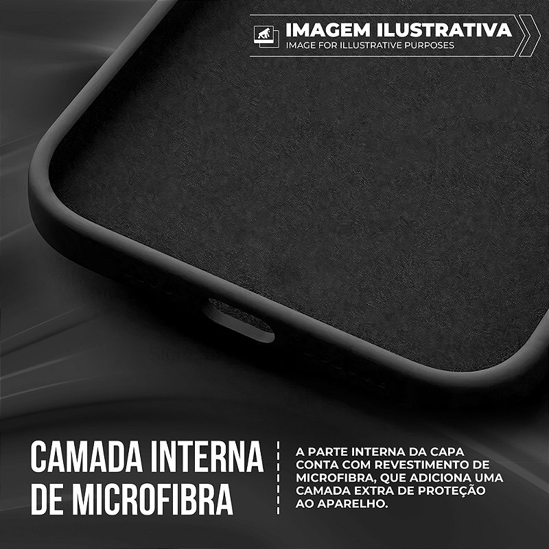 Capa para Motorola Moto G56 - Silicon Veloz - Preta - Gshield
