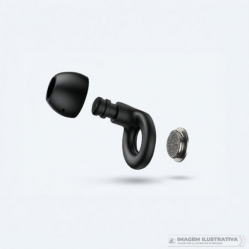 Tampão de Ouvido Earplugs Shield Calm para Proteção Auricular com Tubo de Filtro Acústico e Redução de Ruído - Preto - Gshield