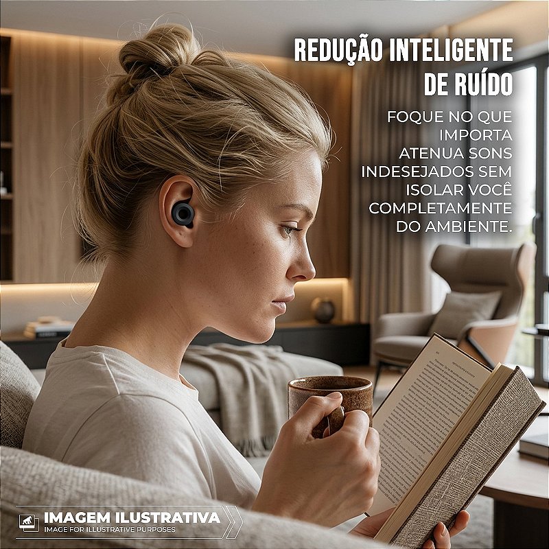 Tampão de Ouvido para Proteção Auricular Reutilizável em Silicone com 3 Tamanhos de Ponteiras -Preto - Earplugs Shieeld Spirit - Gshield
