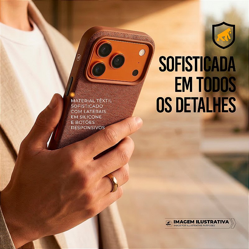 Capa para iPhone 17 Pro Max - Woov - Marrom - Gshield - foto 8