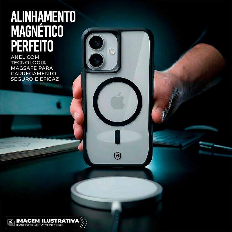 Capa para iPhone 17 - Octacore Magsafe - Preta - Gshield - foto 5