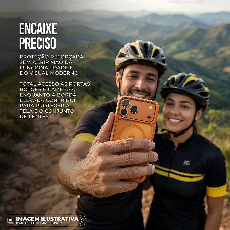 Capa para iPhone 17 Pro Max - Octacore Magsafe - Laranja - Gshield - foto 2