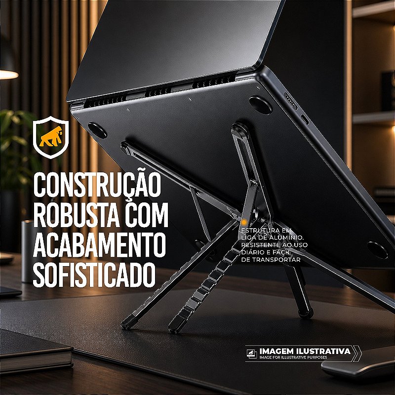 Suporte de Mesa Hydra 4 em 1 MagSafe Ajustável para Celular, Tablet e Notebook - Gshield - foto 7