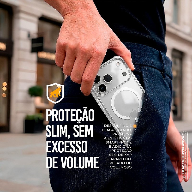 Capa para iPhone 17 Pro - Crystal Edge Magsafe - Branca - NÃO AMARELA - Gshield - foto 2