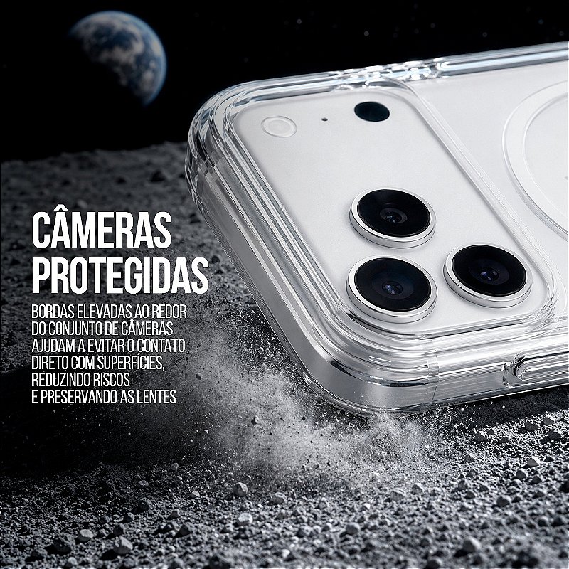 Capa Crystal Venesis Magsafe para iPhone 17 - Branca - SPACE - foto 6