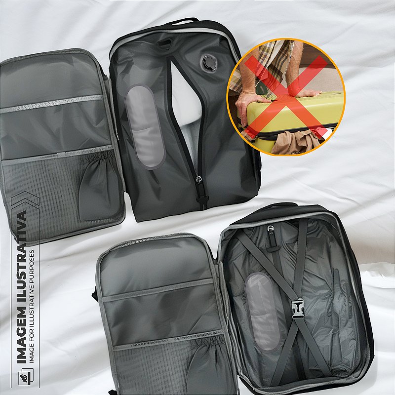 Saco à Vácuo para Viagem à Prova d’Água com Vedação Hermética - Médio - Safe Bag - Gshield - foto 3