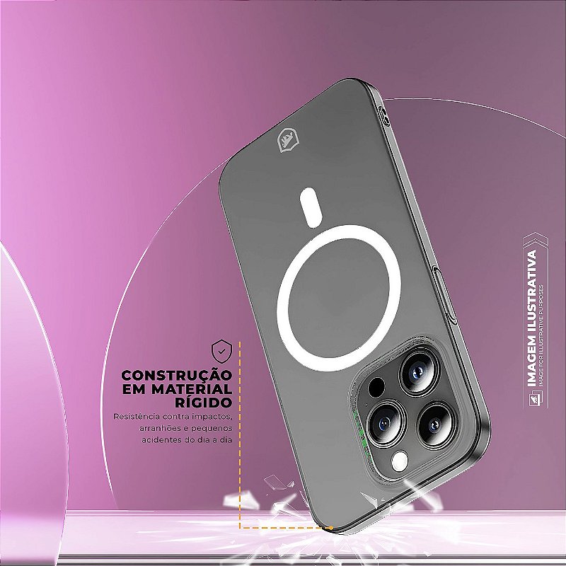 Capa Crystal Slim Magsafe para iPhone 14 - NÃO AMARELA - Gshield - foto 5