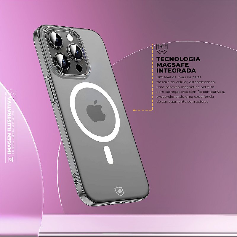 Capa para iPhone 14 Pro Max - Crystal Slim Magsafe - NÃO AMARELA - Transparente - Gshield