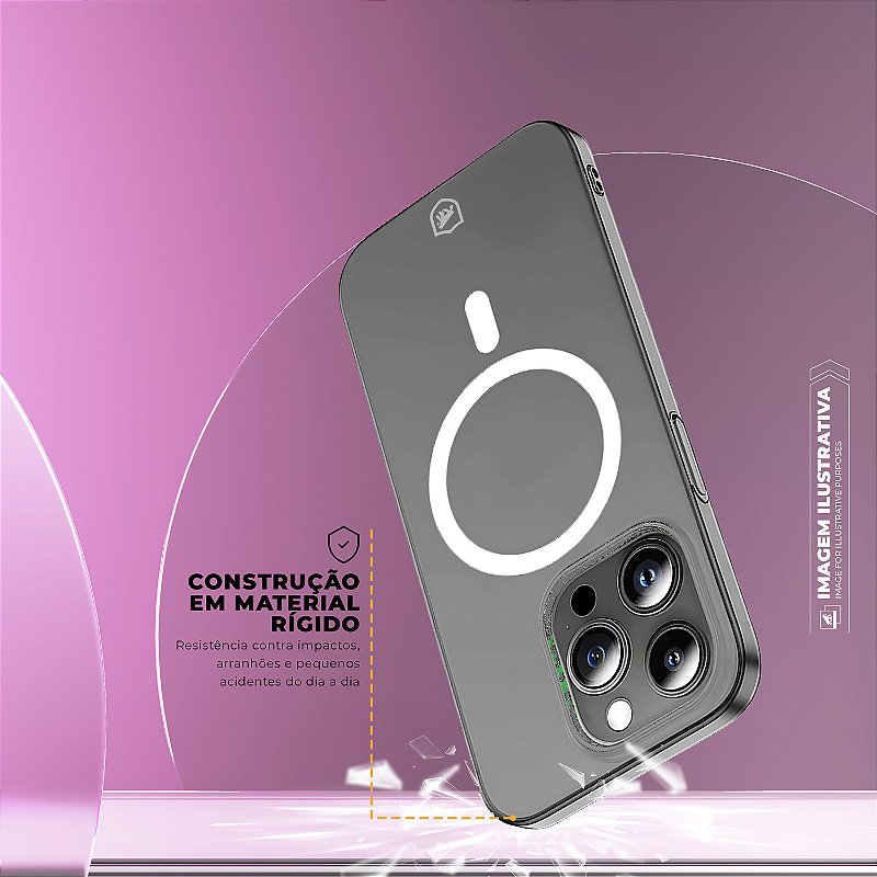 Capa para iPhone 14 Pro Max - Crystal Slim Magsafe - NÃO AMARELA - Transparente - Gshield