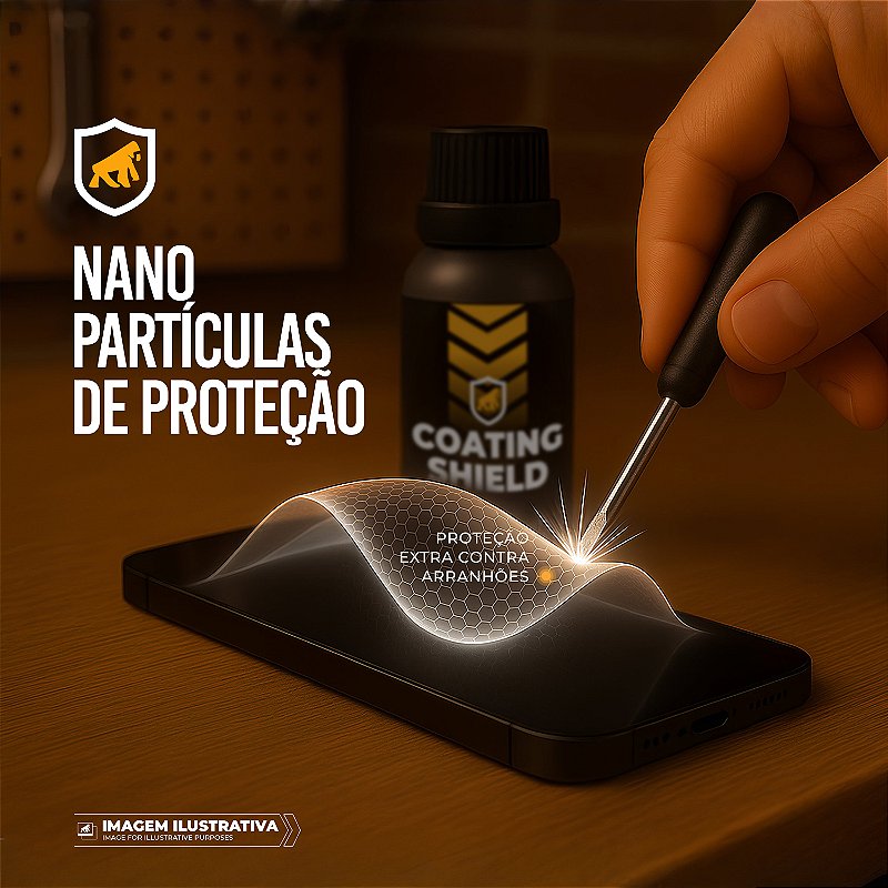 Nano Vitrificador Coating Shield 9H 30ml para Smartphone – Proteção Hidrofóbica e Antirriscos – Gshield - foto 5