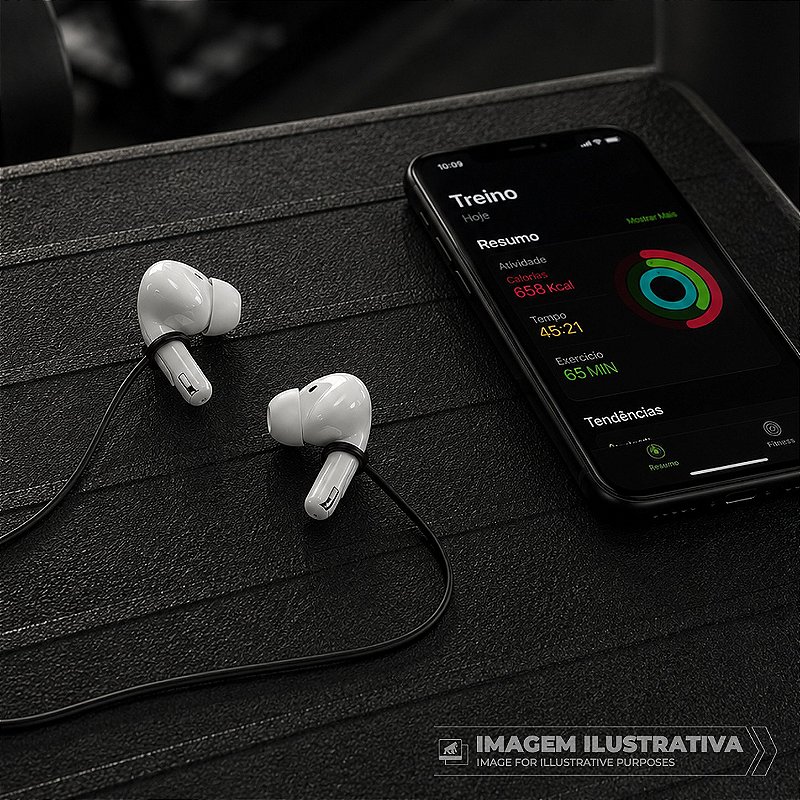 Cordão Anti-Perda Universal para Fones Sem Fio e Tampões de Ouvido em Silicone Flexível - Preto - Gshield - foto 5