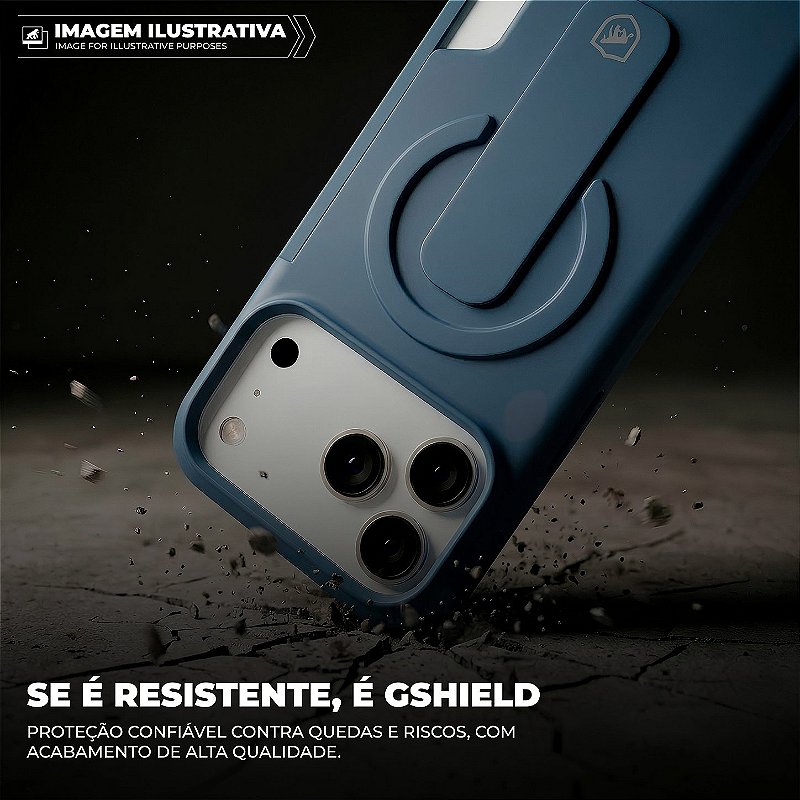 Capa para iPhone 17 Pro - Card Ring - Azul - Gshield - foto 7