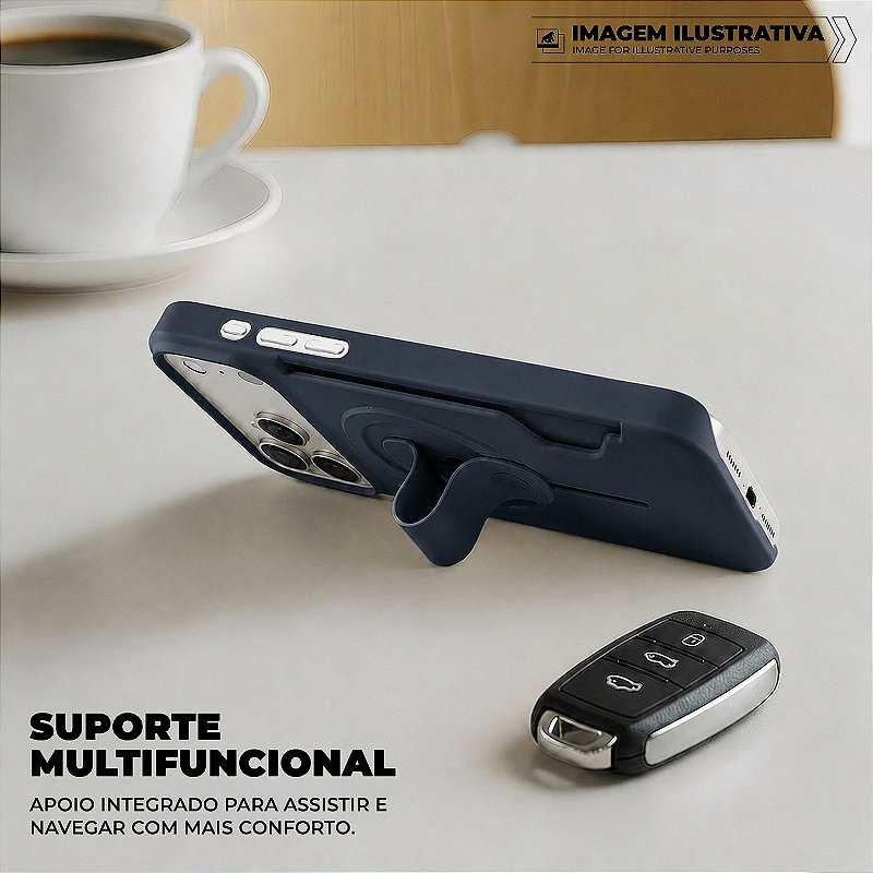 Capa para iPhone 17 Pro - Card Ring - Azul - Gshield - foto 5