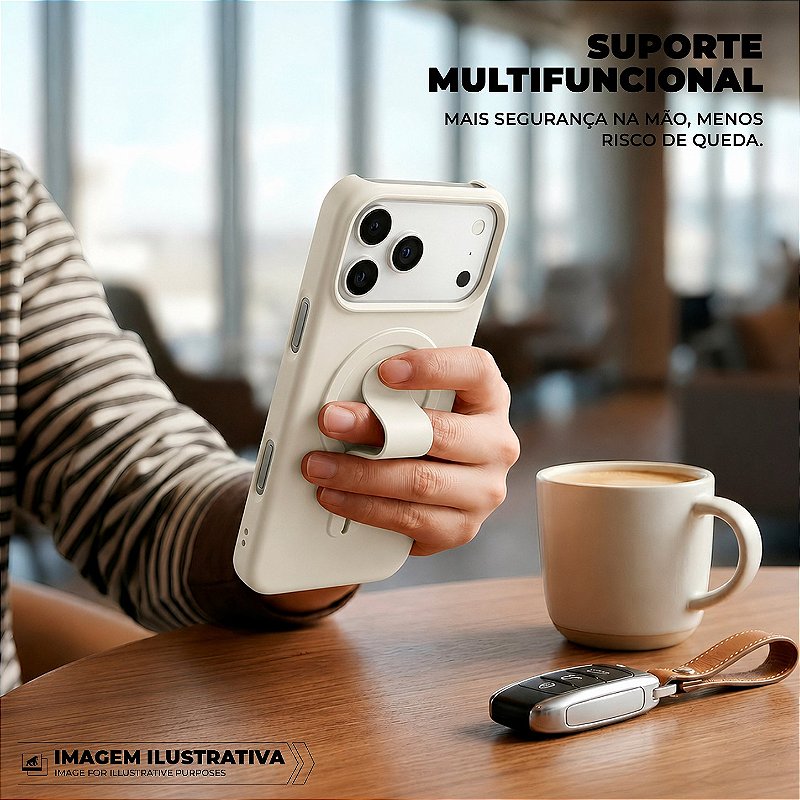 Capa para iPhone 17 Pro - Card Ring - Off White - Gshield - foto 6