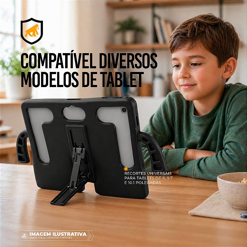 Capa Universal para Tablet 9.7 Polegadas - Silicon Impact - Gshield