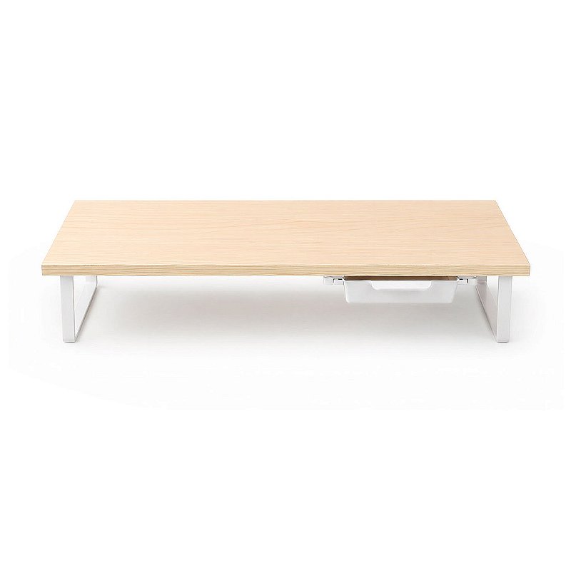 Suporte de Mesa Resistente Stand Desk Armor com Gaveta Integrada para Monitor até 32" Suporta 25kg - Madeira - Gshield - foto 2