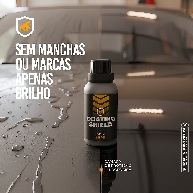 Nano Vitrificador Coating Shield 9H 30ml para Carro – Proteção Hidrofóbica e Antirriscos – Gshield - foto 4
